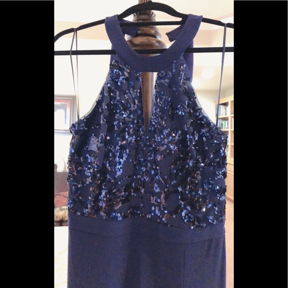 Strap accent Maxi Evening Dress